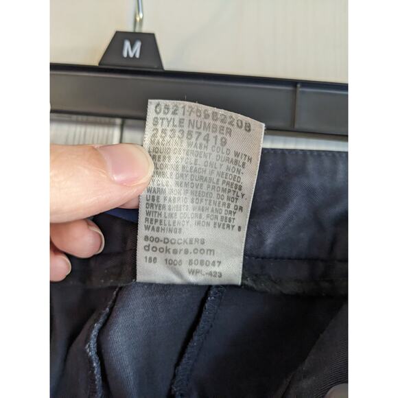 Dockers Ideal Fit Womens Sz 4 Navy Blue Dress Pants Slacks Bootcut Cotton Blend - Picture 5 of 6